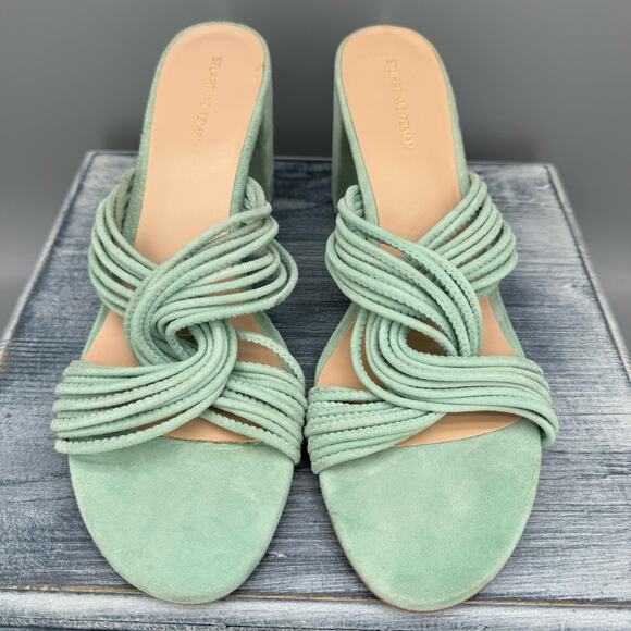 Stuart Weitzman Mint Green Heeled Sandals - Picture 5 of 11